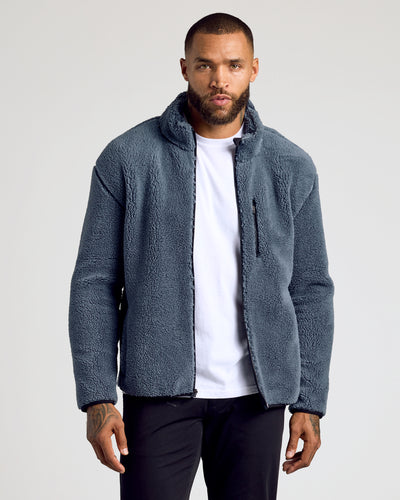 Sherpa Full Zip Jacket - Stormy