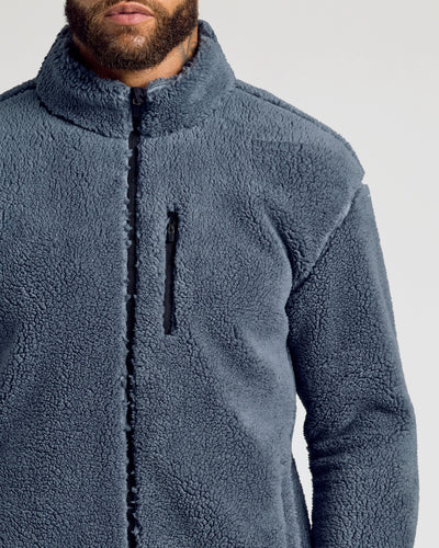 Sherpa Full Zip Jacket - Stormy