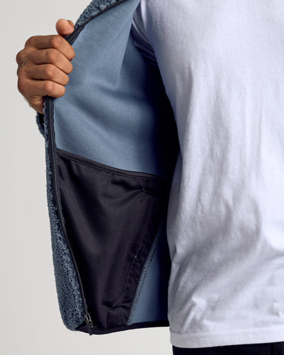 Sherpa Full Zip Jacket - Stormy