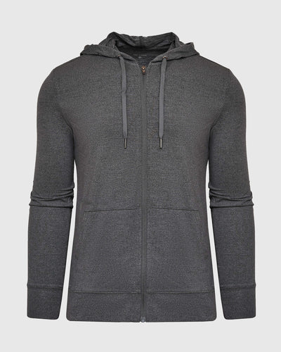 Active Comfort Full Zip - Charcoal Heather Gray