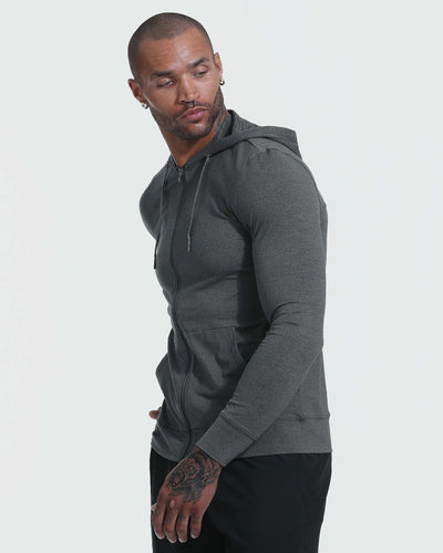 Active Comfort Full Zip - Charcoal Heather Gray