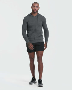 True ClassicCharcoal Heather Active Comfort Full Zip Hoodie