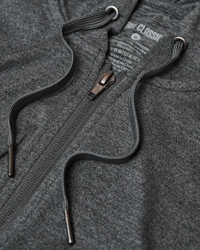 Active Comfort Full Zip - Charcoal Heather Gray