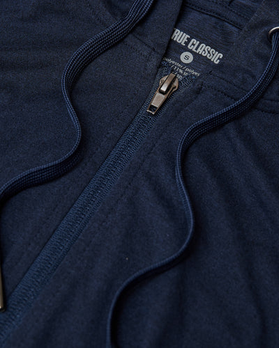 Active Comfort Full Zip - Dark Heather Navy