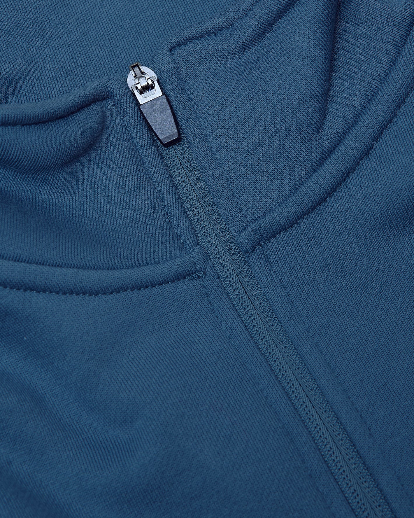 Fiord Half Zip Fleece Sweatshirt with textured knit fabric and zipper detail.
