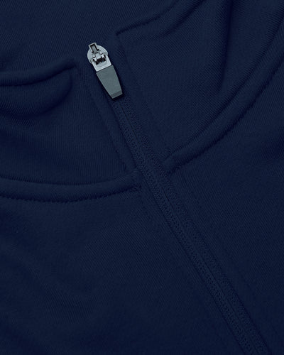 Fleece Half Zip Sweatshirt - Navy