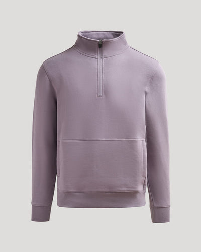 Fleece Half Zip Sweatshirt - Thistle