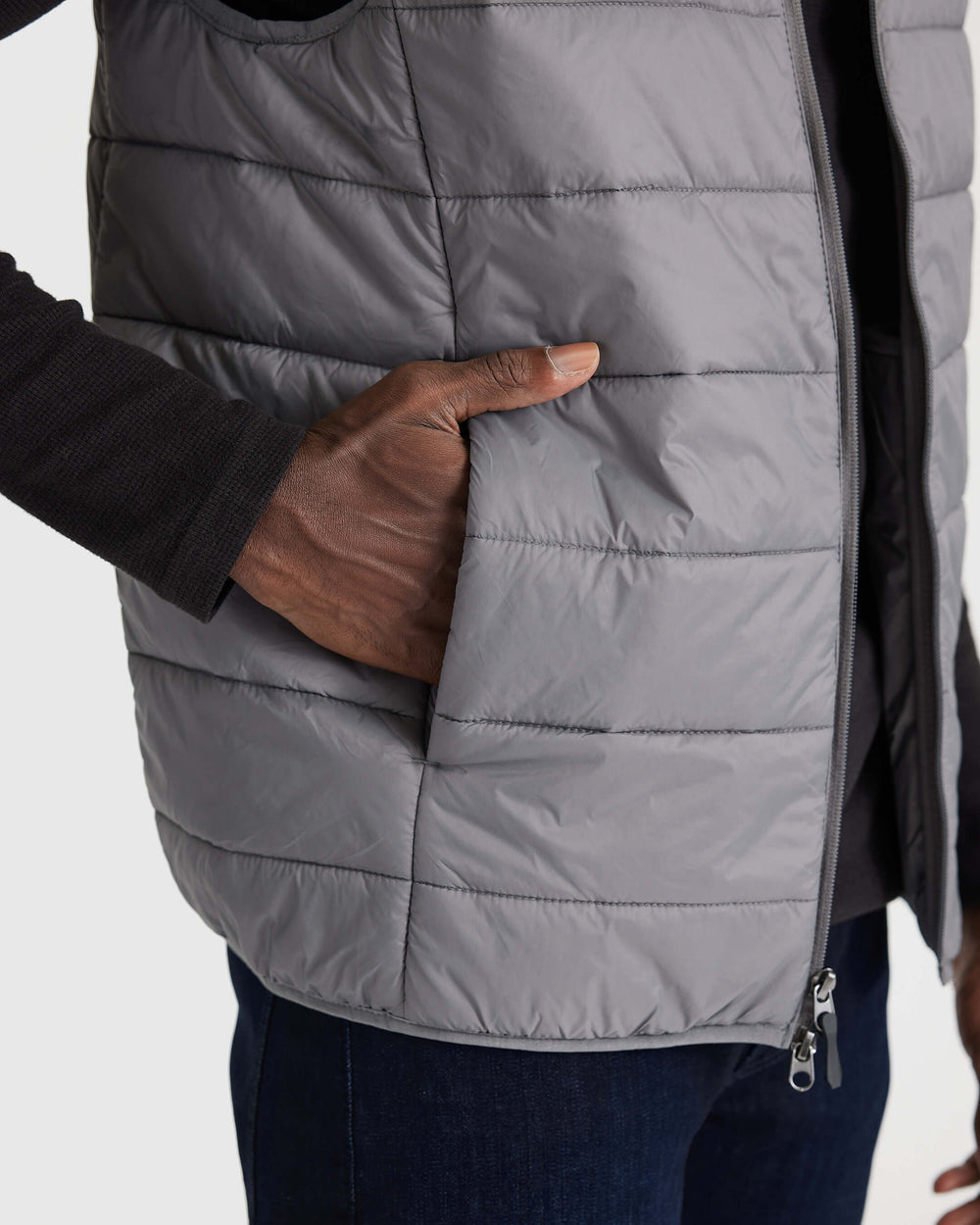 Gunmetal Puffer Vest