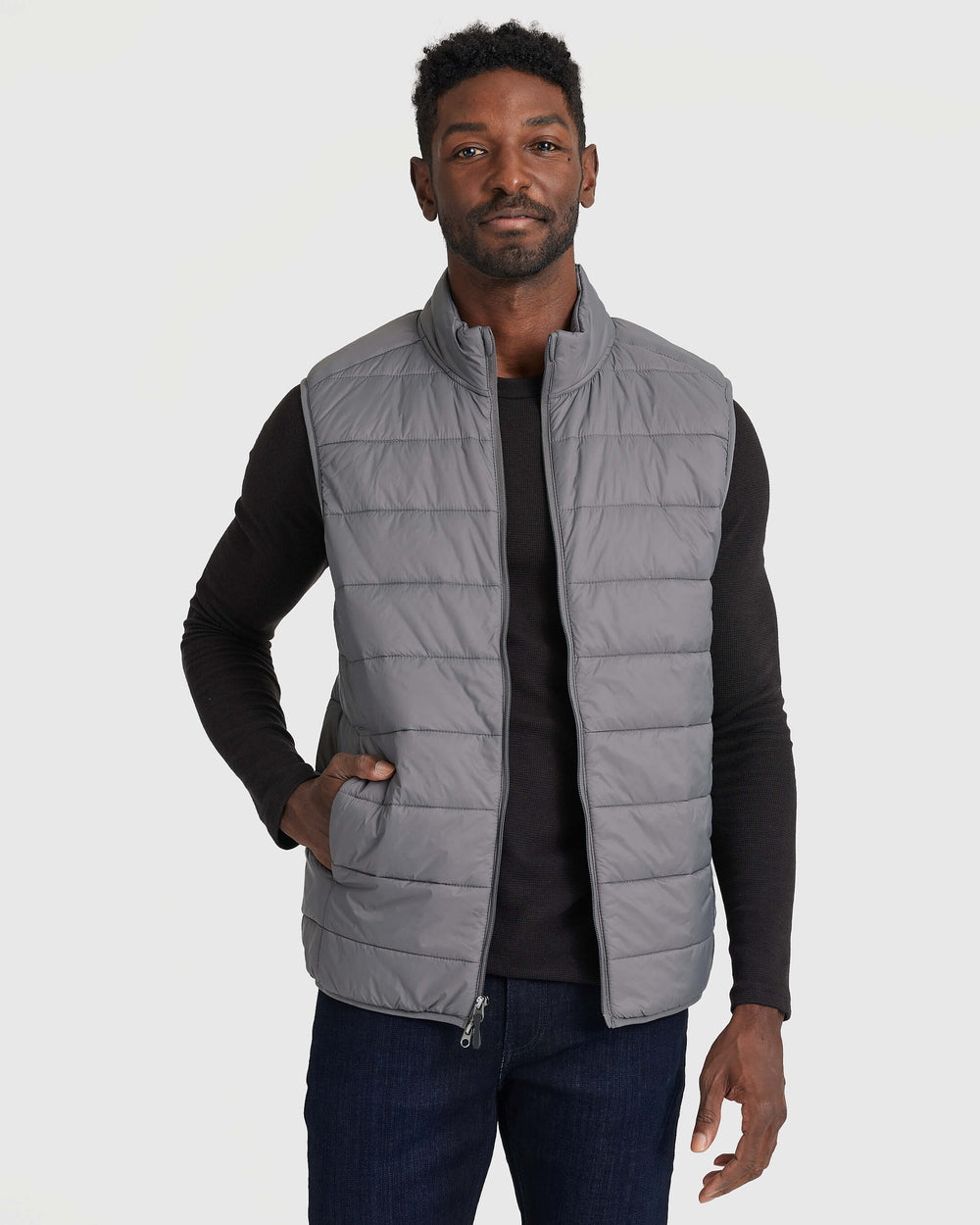 Gunmetal Puffer Vest