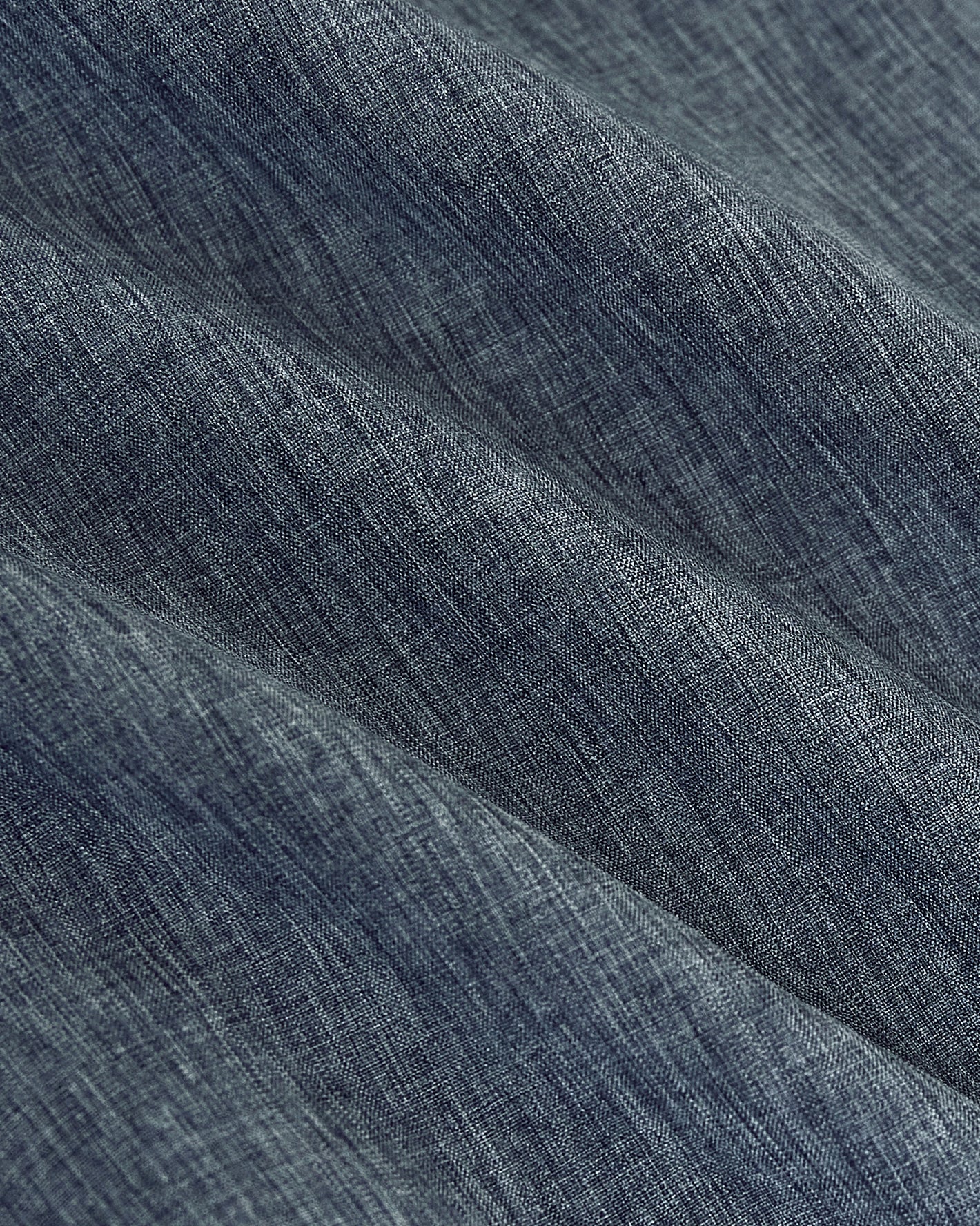 Heather Navy Active Shell Jacket fabric detail, showcasing woven texture and folds.
