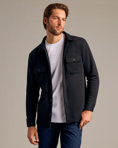 True ClassicNavy & Black Fleece Shirt Jacket 2-Pack