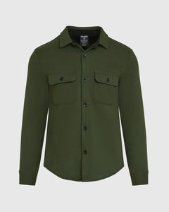 True ClassicDark Olive Fleece Shirt Jacket