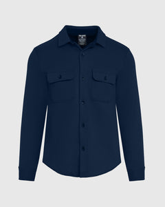 True ClassicNavy Fleece Shirt Jacket