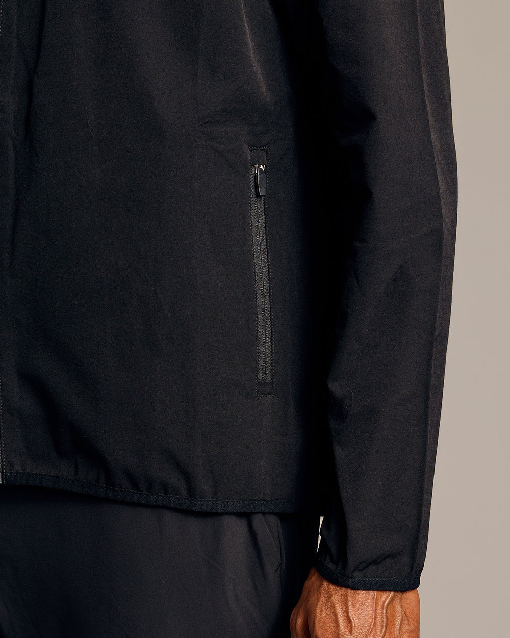 Black Tech Windbreaker