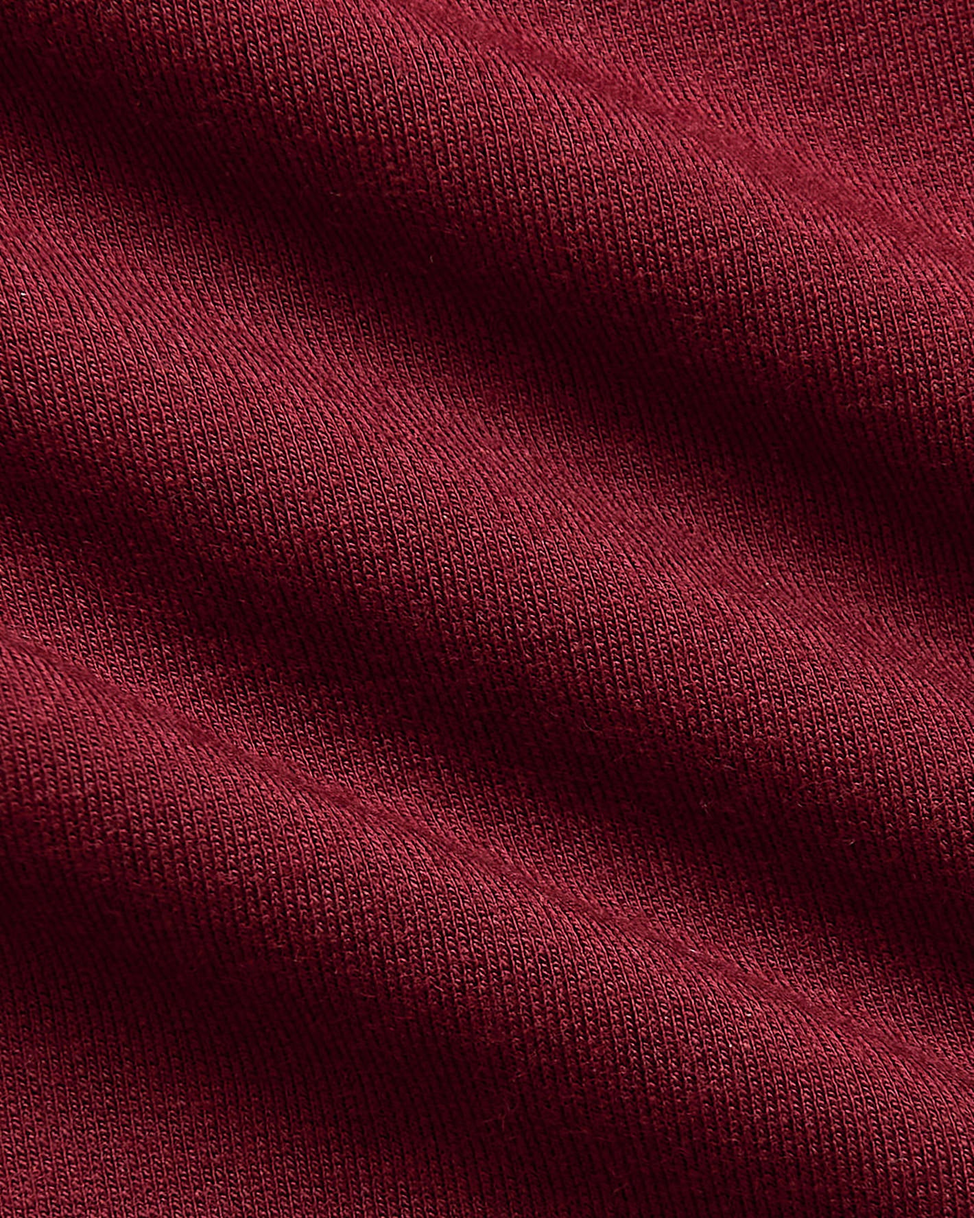 Macro view of Womens Dark Maroon Slouch Pullover Crew fabric.