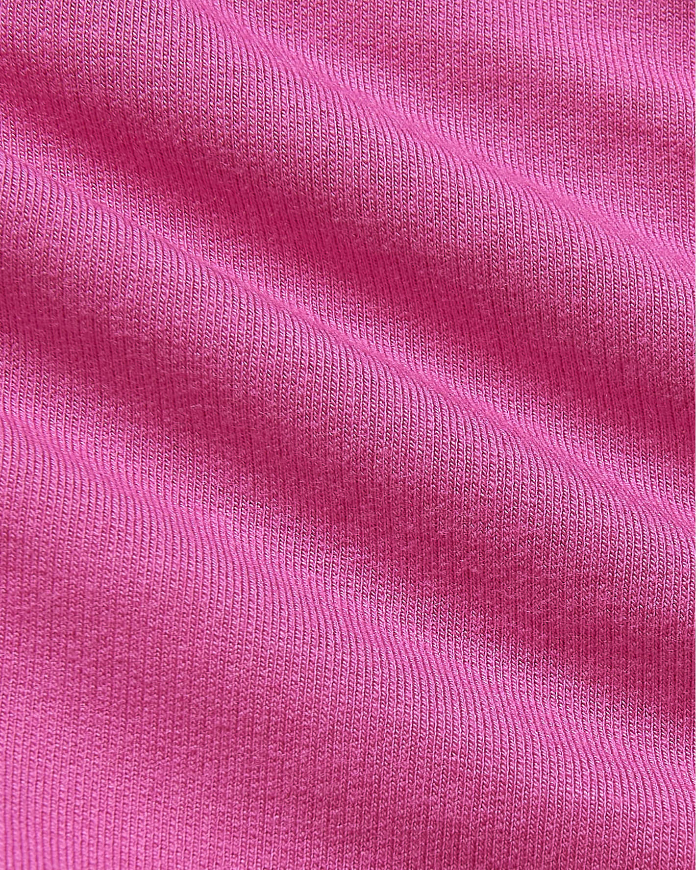 Womens Electric Fuchsia Slouch Pullover Crew, showcasing ribbed knit texture.