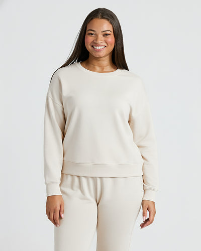 Slouch Pullover Crew - Oatmeal