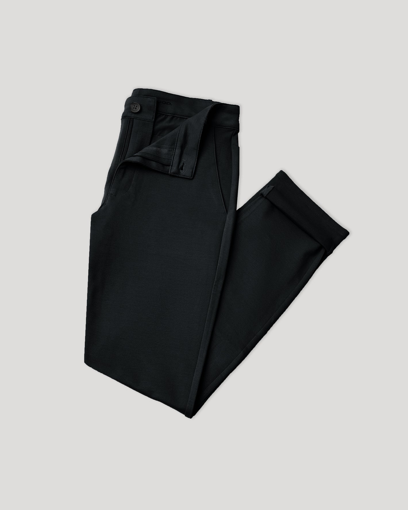 Black Slim Comfort Knit Chino Pant