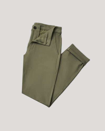 Casual Chino Pants - Military Green