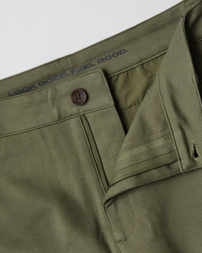 Casual Chino Pants - Military Green