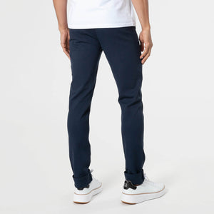True ClassicNavy & Khaki Slim Comfort Knit Chino 2-Pack, back view, cuffed pants.
