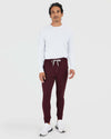 Dark Heather Burgundy Active Joggers