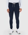Active Sampler 3-Pack: navy joggers, white sneakers, white long-sleeve top.