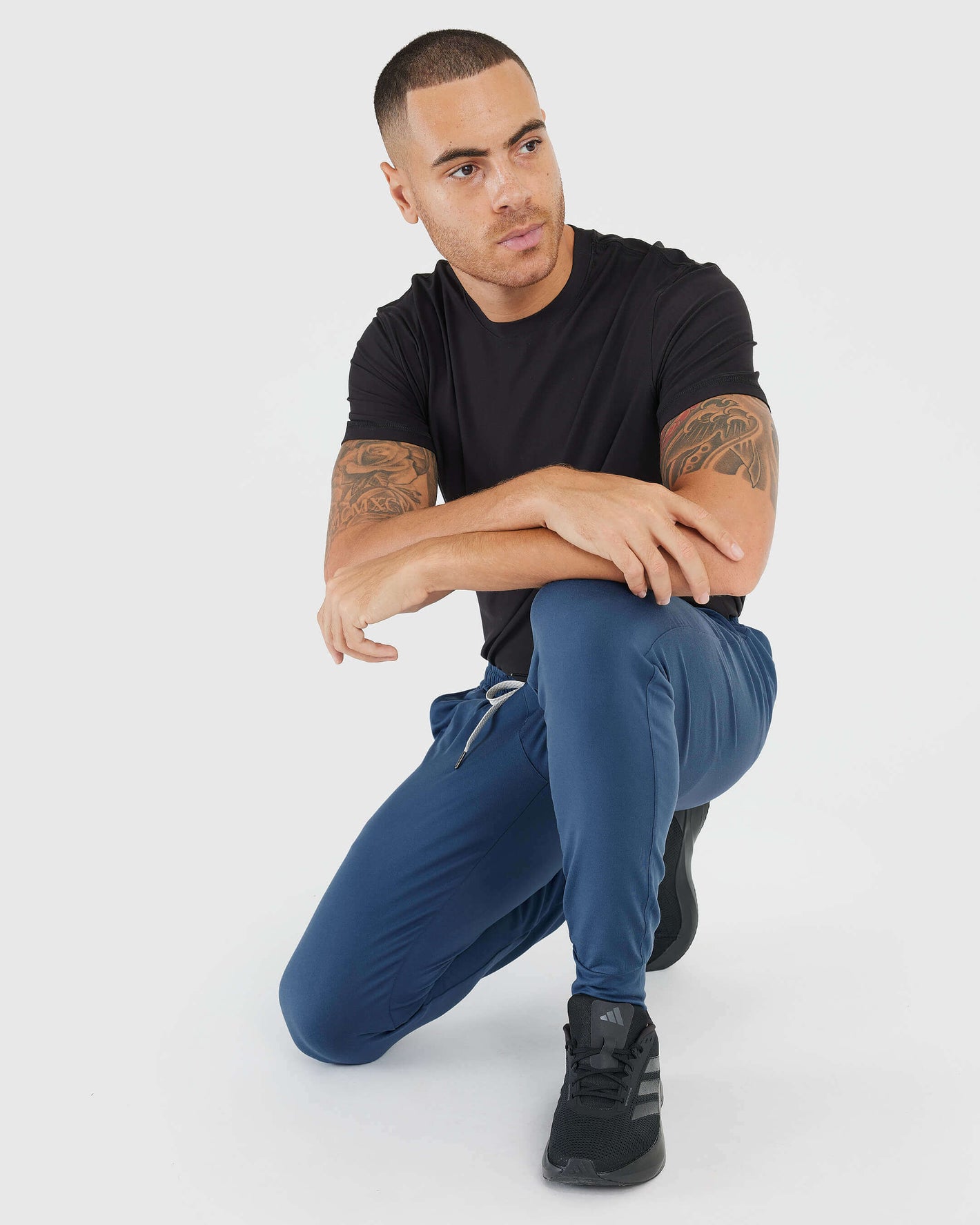 Pantalon de sport bleu pierre