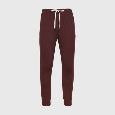 Active Joggers - Dark Heather Burgundy