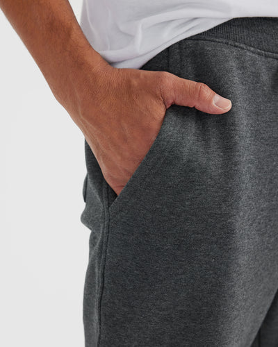 Charcoal Heather Gray Fleece French Terry Joggers 2-Pack