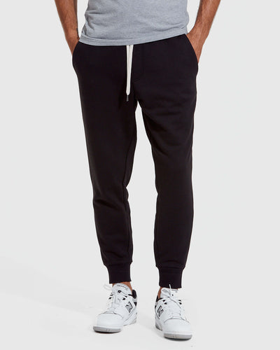 Black Quarter Zip Fleece Sweatshirt & Jogger Set