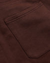 Carob Half Zip Fleece Sweatshirt & Jogger pocket detail.
