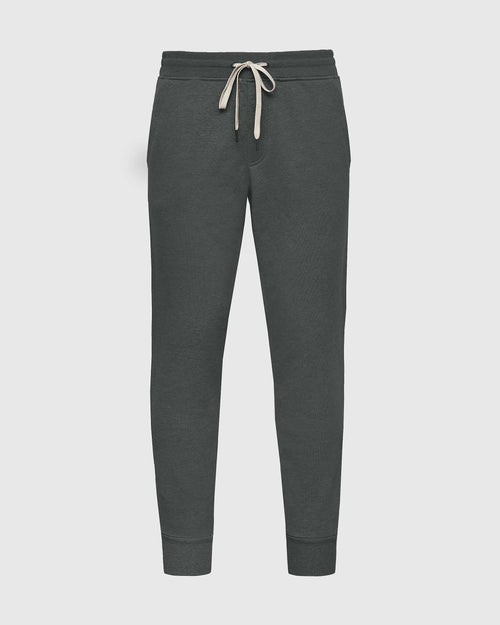 Charcoal Heather Gray Fleece French Terry Joggers