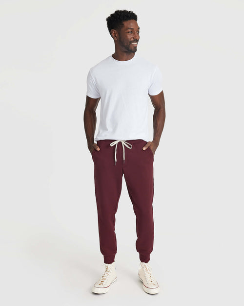 Mahogany Fleece French Terry Joggers