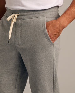 True ClassicDark Heather Gray Fleece French Terry Joggers