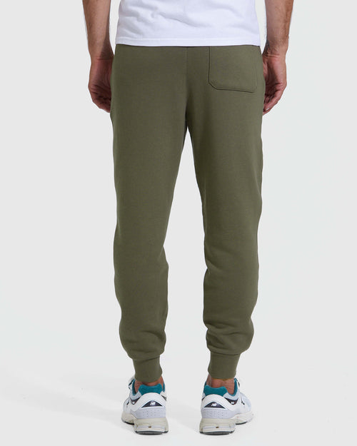 Military Green Fleece French Terry Joggers