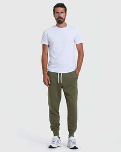 True ClassicMilitary Green Fleece French Terry Joggers