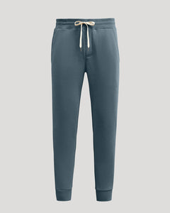 True ClassicNeptune Fleece French Terry Joggers with elastic waistband and tapered legs.