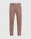 Slate Mauve Fleece French Terry Joggers with elastic waistband and ribbed cuffs.