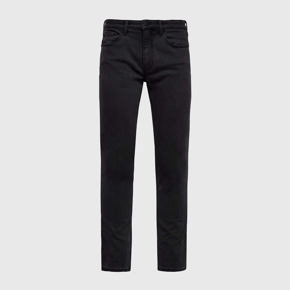 Black Wash Straight Comfort Jeans