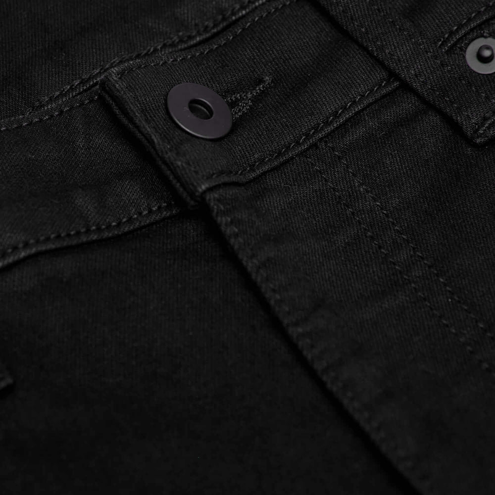 Black Wash Straight Comfort Jeans