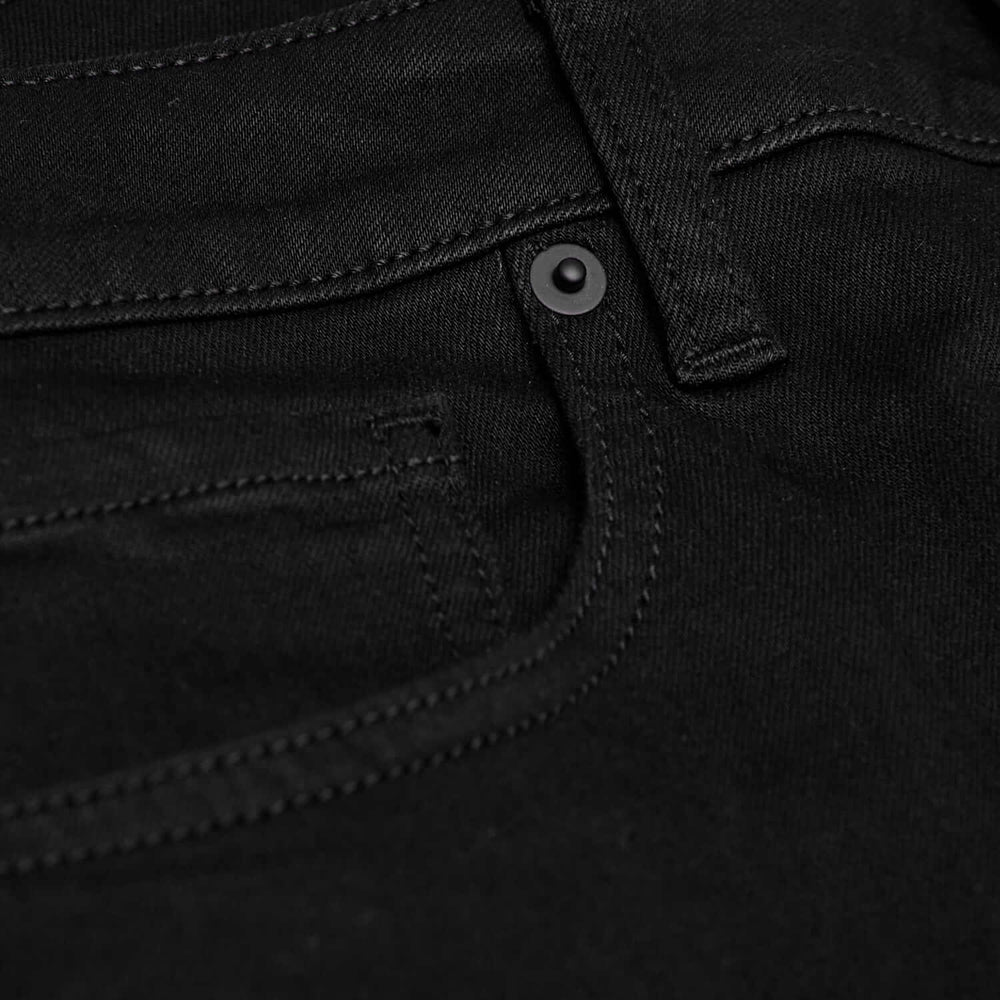 Black Wash Straight Comfort Jeans