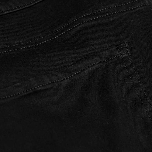 Black Wash Straight Comfort Jeans