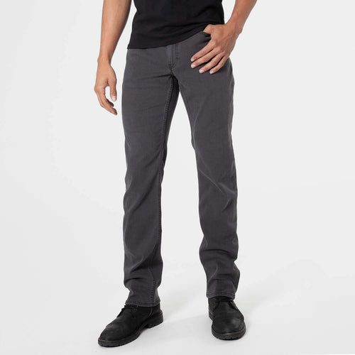 Gray Wash Straight Comfort Jeans