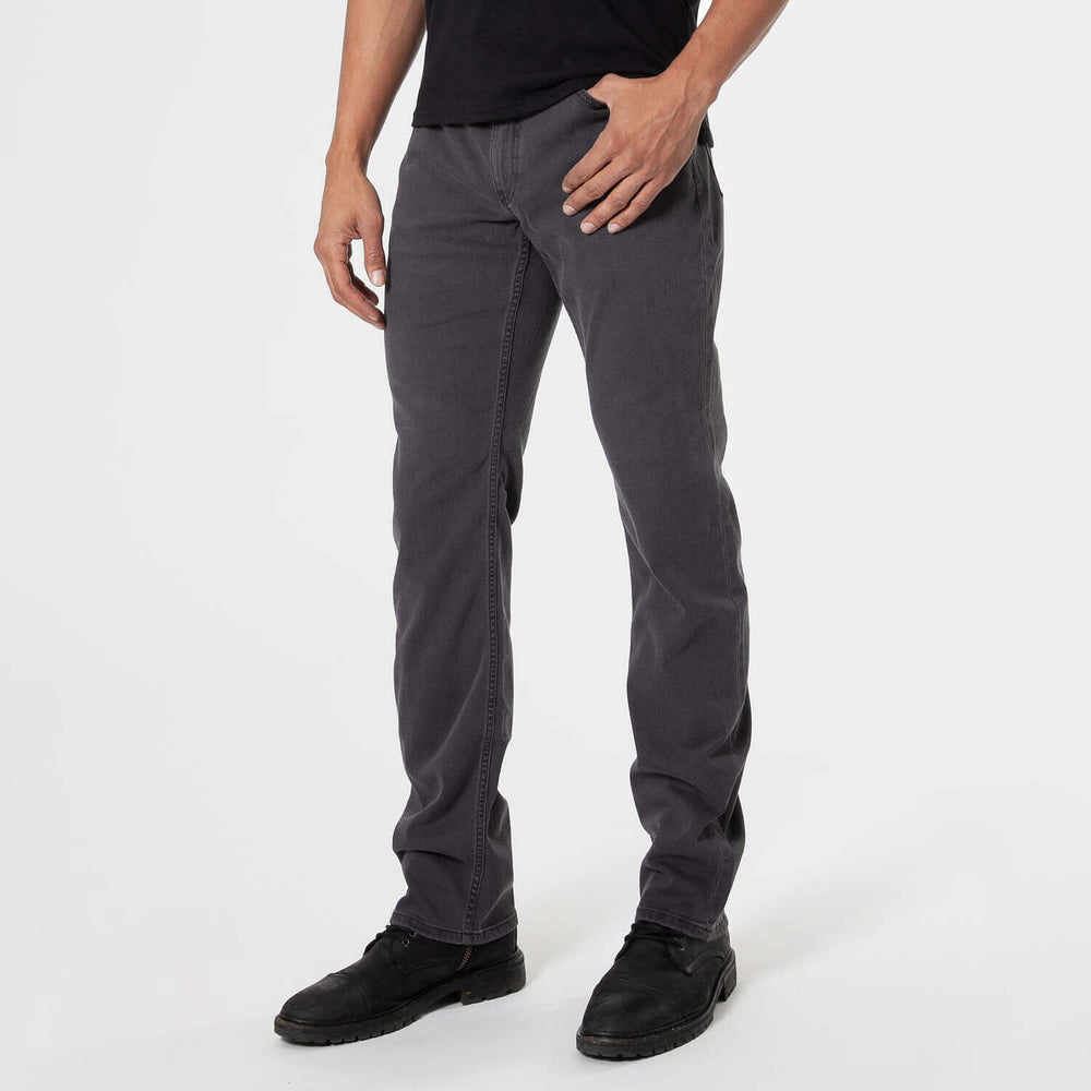 Gray Wash Straight Comfort Jeans