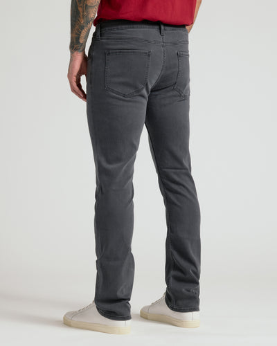 Straight High-Stretch Jeans - Gray Wash
