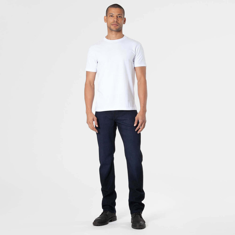 Indigo Wash Straight Comfort Jeans