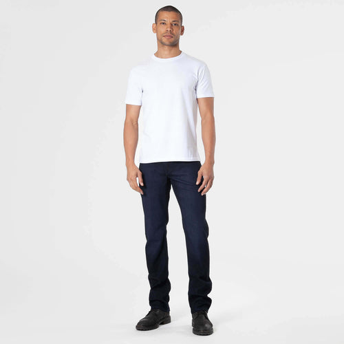 Indigo Wash Straight Comfort Jeans