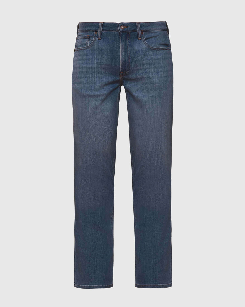 Medium indigo Wash Straight Comfort Jeans