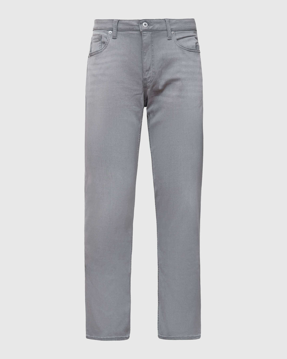 Medium Gray Wash Straight Comfort Jeans